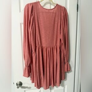 Free People Coral Tunic Top